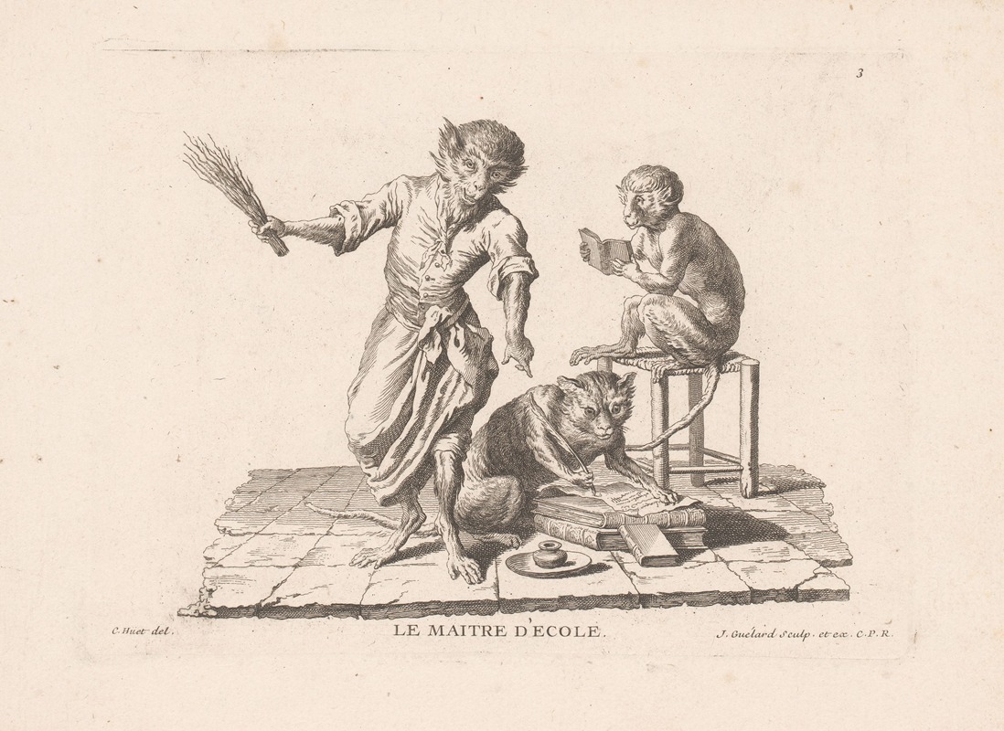 Учитель by Жан Батист Гюлар, 1733-1792 — digital art print download