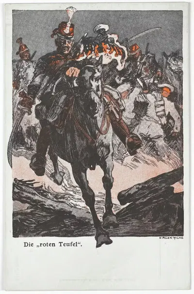 'Красные дьяволы' by Карл Александр Вилке, 1914–1918 — digital art print download