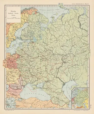 Атлас иерархический Пл.12 by Карл Штрайт, 1913 — digital art print download