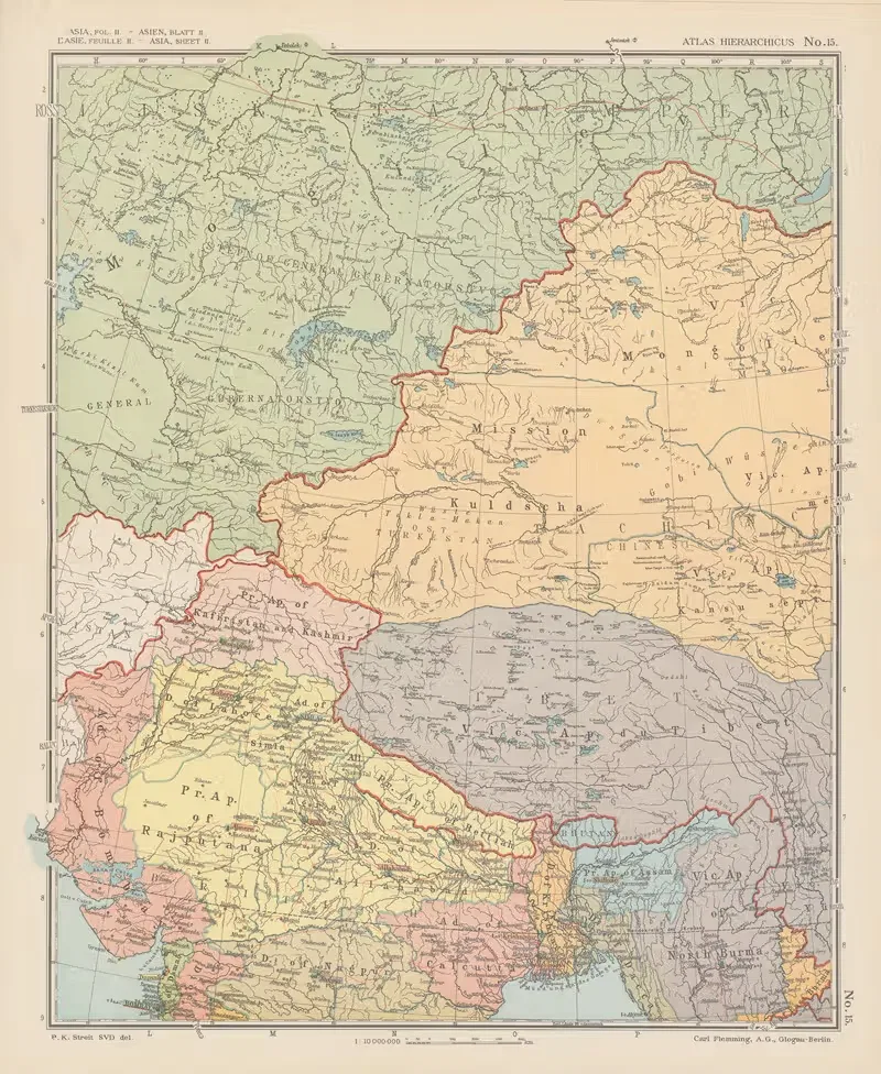 Иерархический атлас Пл.15 by Карл Штрайт, 1913 — digital art print download