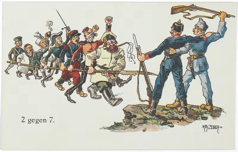 2 против 7. by Карл Теодор Цельгер, 1914 — digital art print download
