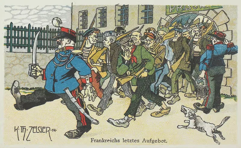 Последний призыв Франции. by Карл Теодор Цельгер, 1914 — digital art print download