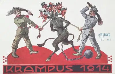 Крампус 1914 by Карл Теодор Цельгер, 1914 — digital art print download