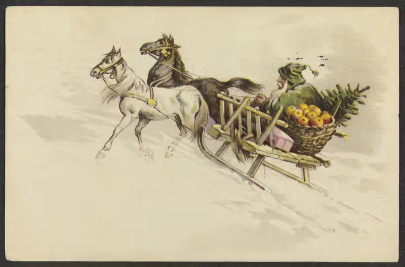 Рождественская открытка by Мориц и Баршаль — digital art print download