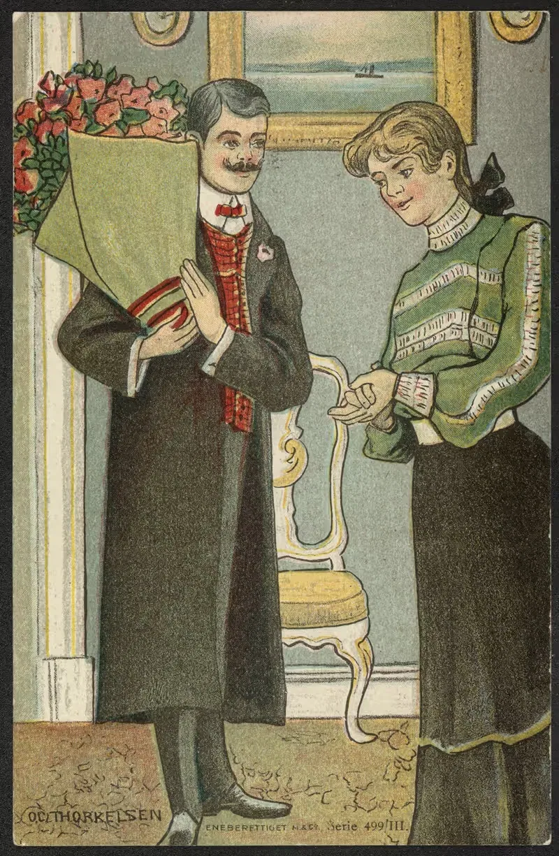 Мужчина и женщина by Оле Кристоффер Торкельсен — digital art print download