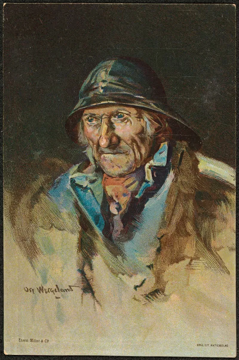 Рыбак by Оскар Вергеланд — digital art print download