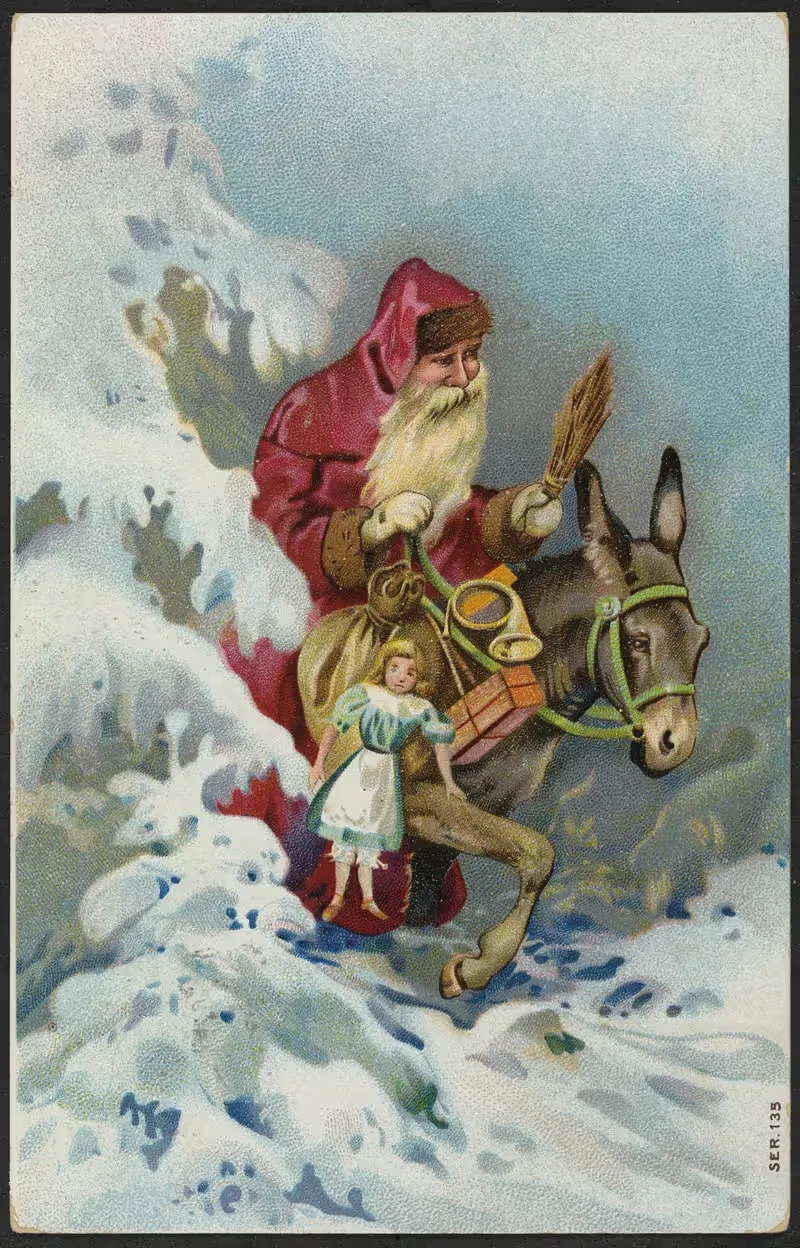 Christmas card with Santa Claus — Selmar Bayer