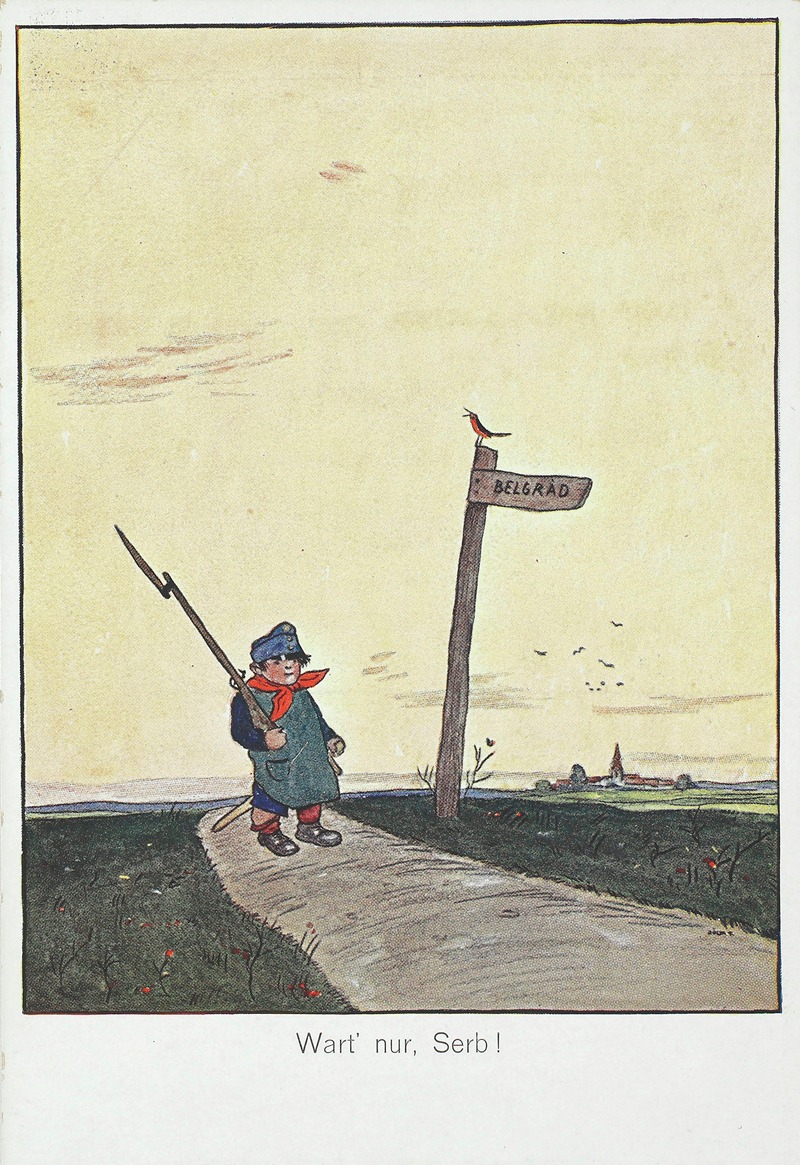 Wart` nur, Serb! by Wiener Rotophot-Gesellschaft, Blüh & Co., 1914–1915 — digital art print download
