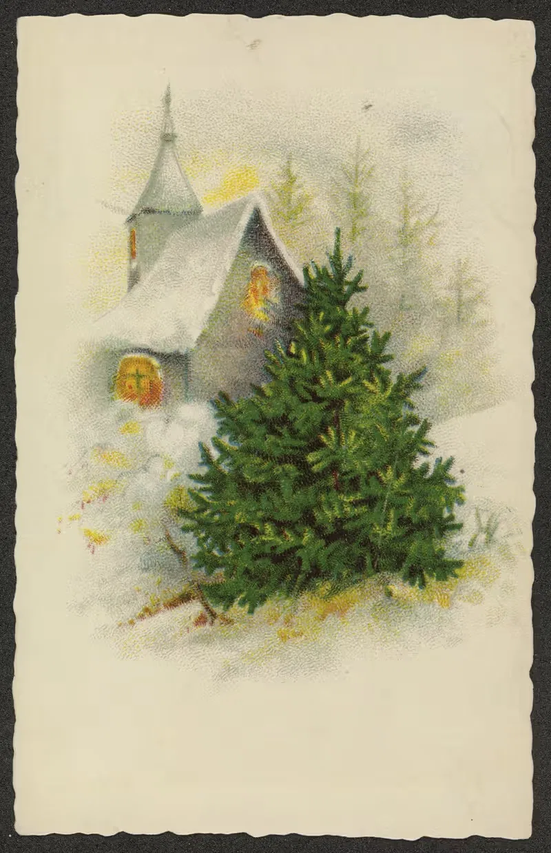 Рождественская открытка by Вильгельм Бернхард и Ко — digital art print download