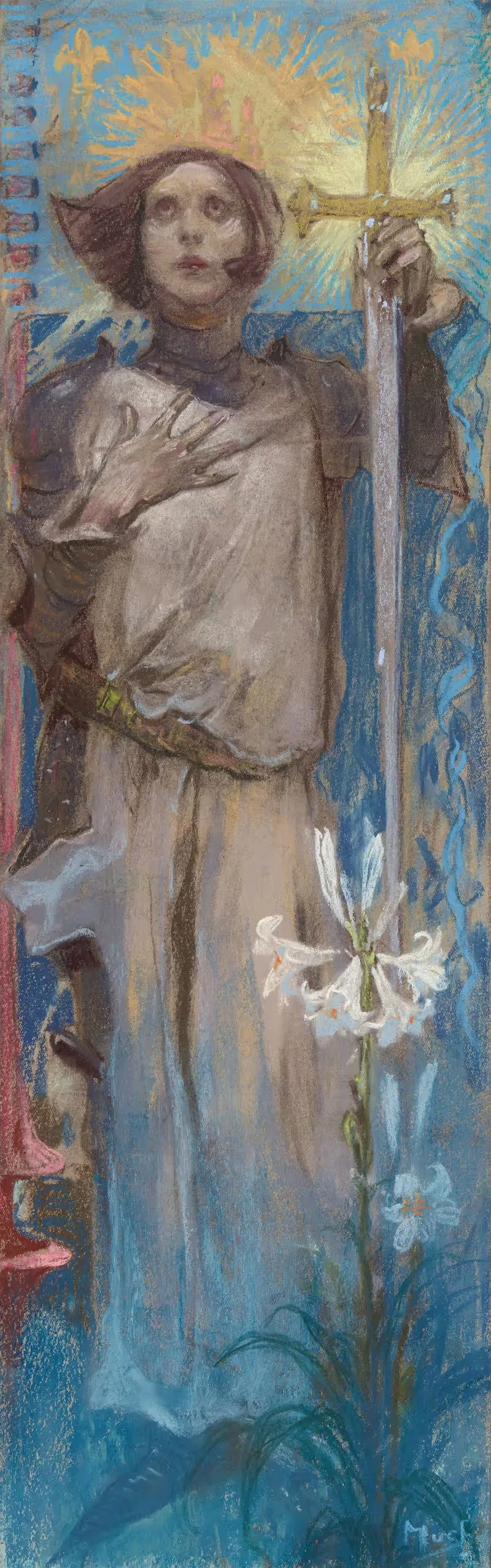 Жанна д'Арк. Явление by Альфонс Муха, 1908-1909 — digital art print download
