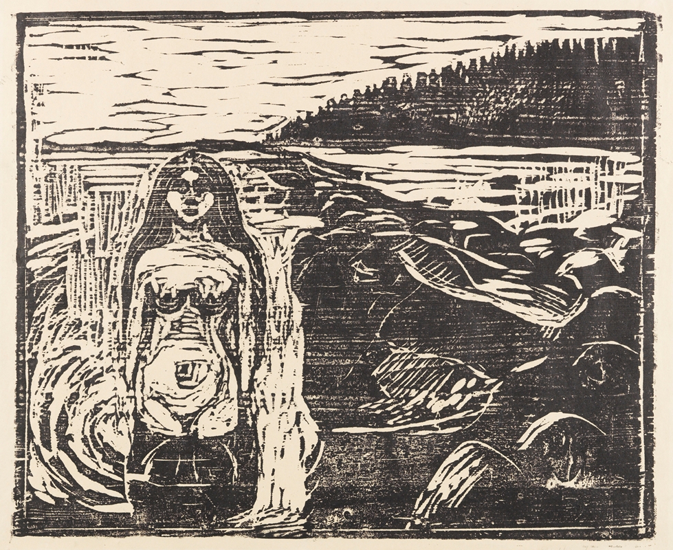 Купающаяся женщина by Эдвард Мунк, 1899 — digital art print download