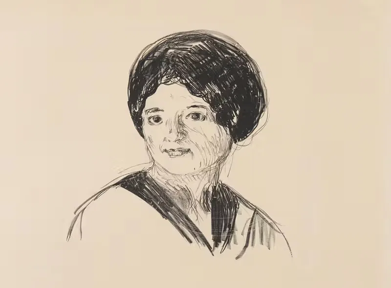 Молодая женщина (Молодая женщина) — Эдвард Мунк