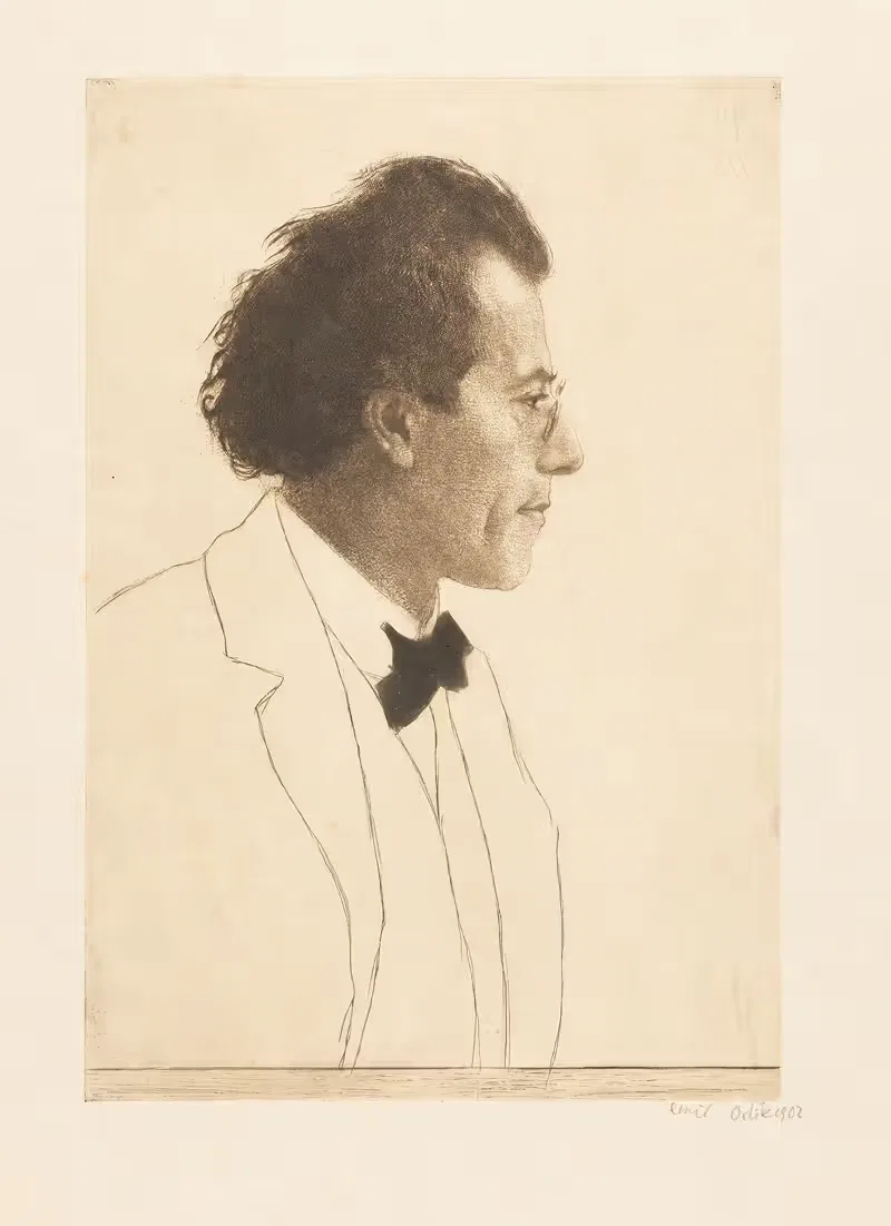 Композитор Густав Малер by Эмиль Орлик, 1902 — digital art print download