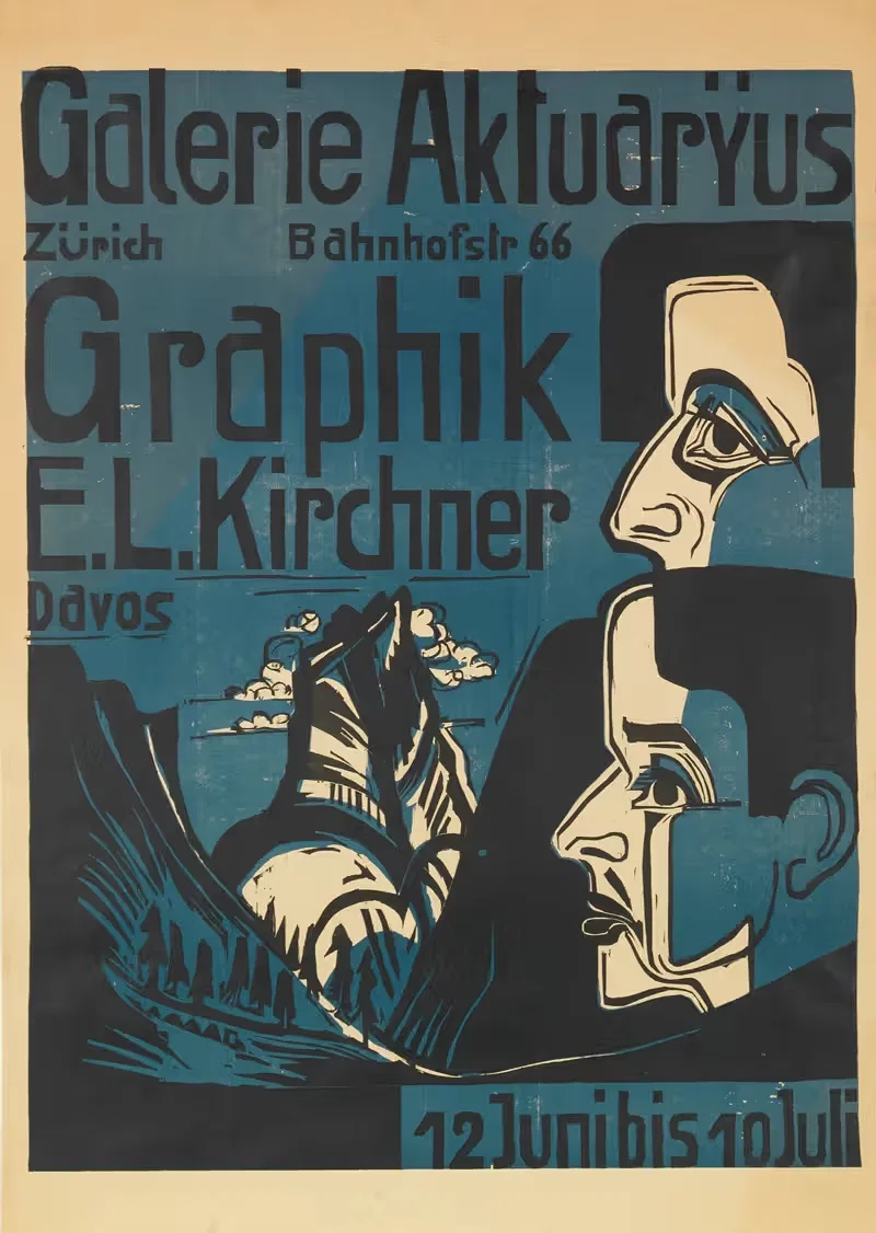 Plakat; Galerie Aktuaryus — Ernst Ludwig Kirchner