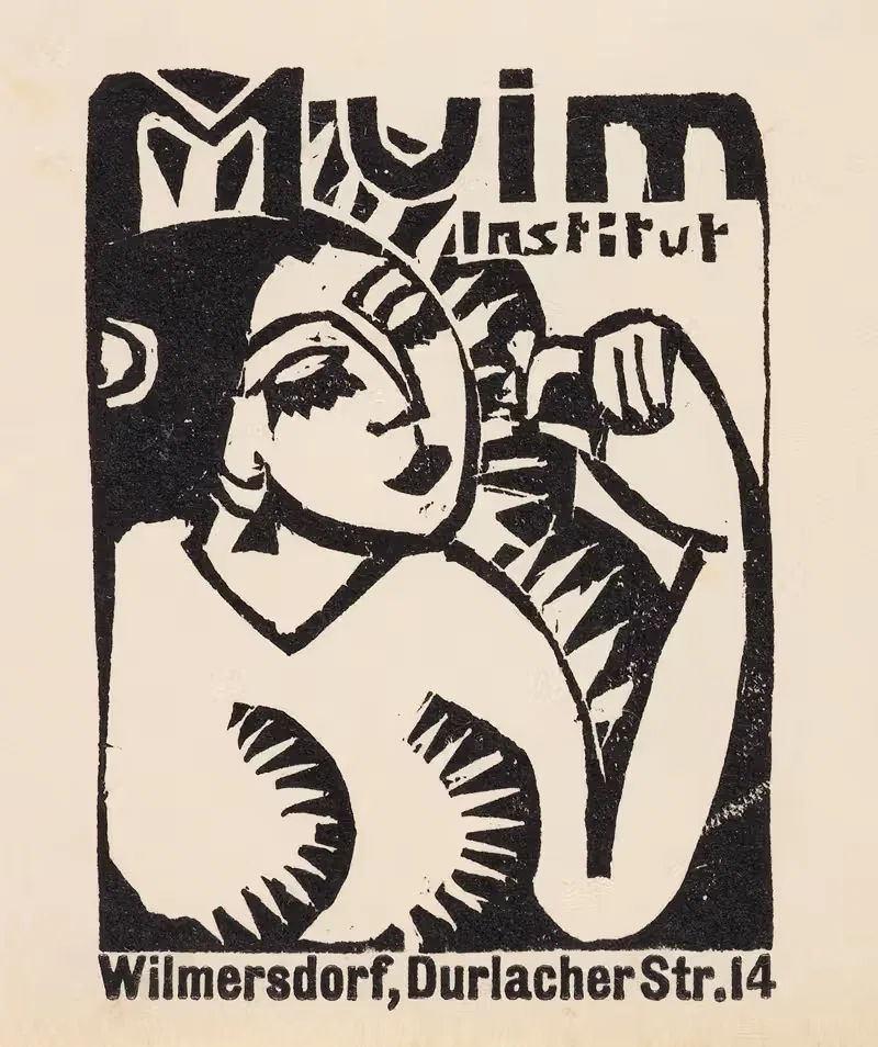 Виньетка Муим-Института by Эрнст Людвиг Кирхнер, 1911 — digital art print download