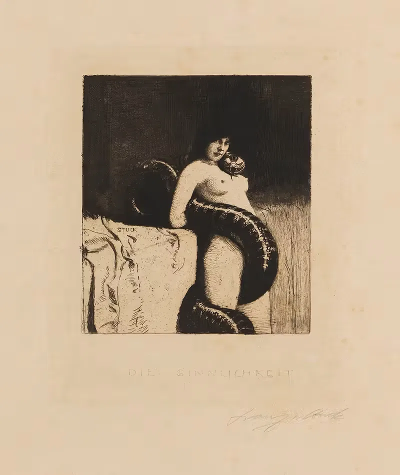 Чувственность by Франц фон Стук, 1889 — digital art print download