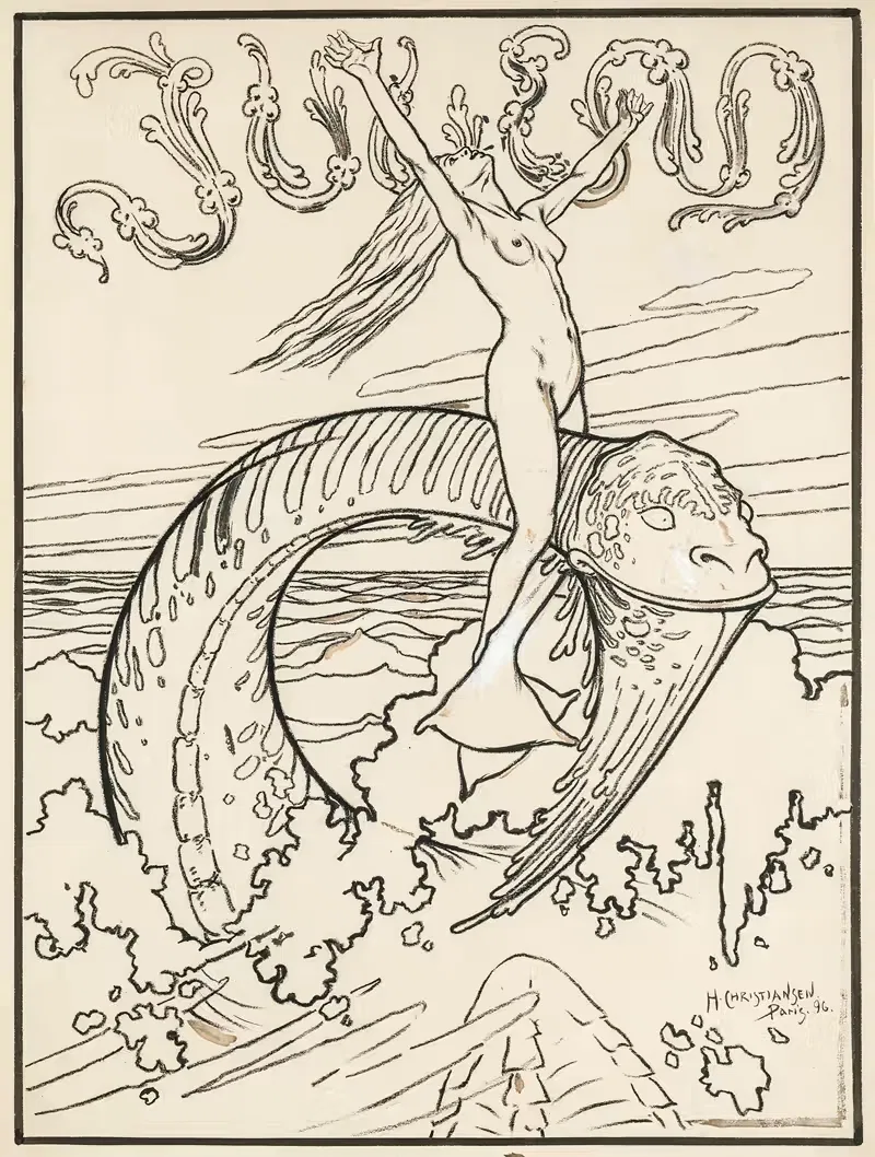 Волна by Ханс Кристиансен, 1896 — digital art print download