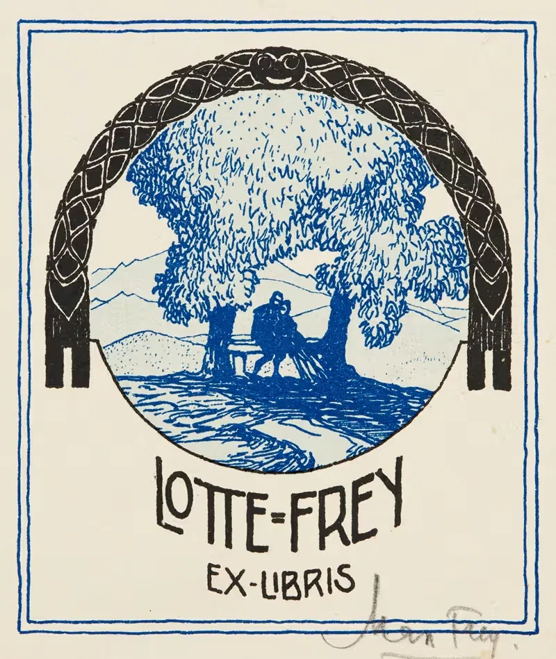 Bookplate of Walter Berblinger — Max Frey