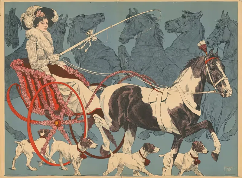M'dlle Milly Dagmar and her Performing Dogs — Moritz Veit