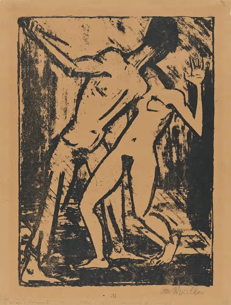 Der Mord III by Otto Mueller, 1919 — digital art print download