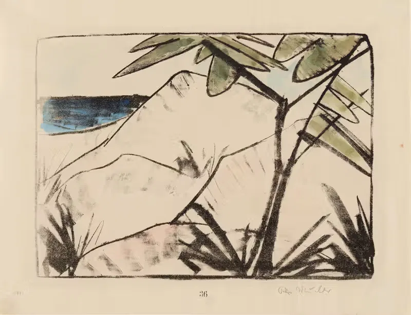 Dünen auf Sylt by Otto Mueller, 1920 — digital art print download