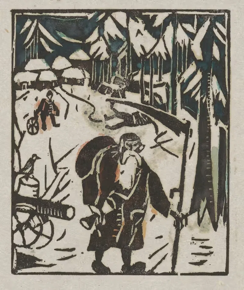 Время – старец в лесу by Тадеуш Маковский, 1924 — digital art print download