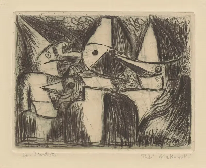 Заговорщики – состояние I by Тадеуш Маковский, 1931 — digital art print download