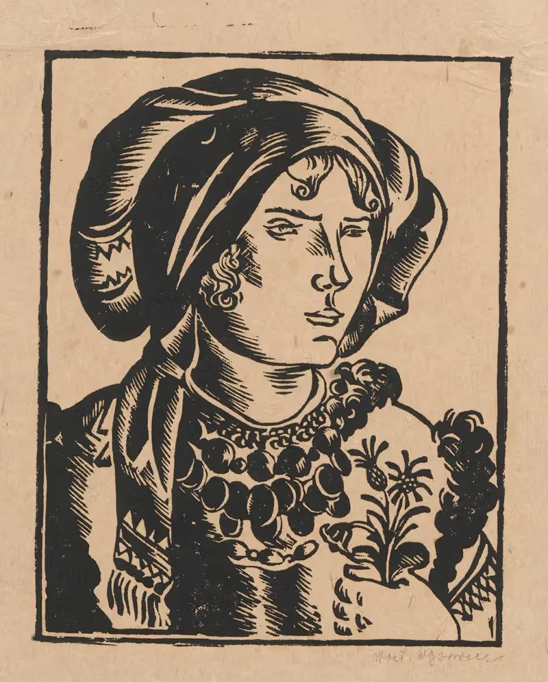 Głowa Hucułki by Wacław Wąsowicz, 1925 — digital art print download