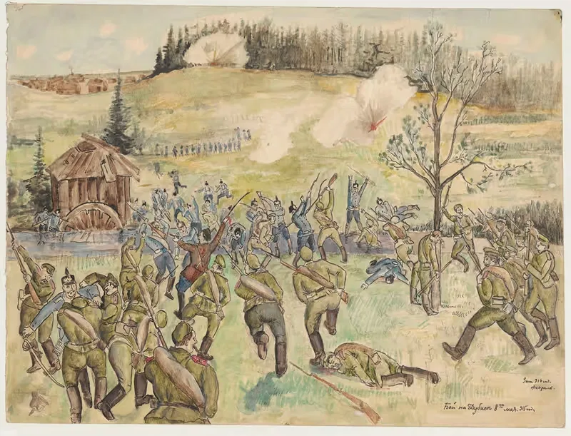 Битва при Дубисе by Зигмунт Валишевский, 1916 — digital art print download