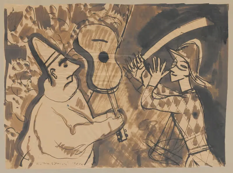 Шут и Арлекин by Зигмунт Валишевский, 1933 — digital art print download