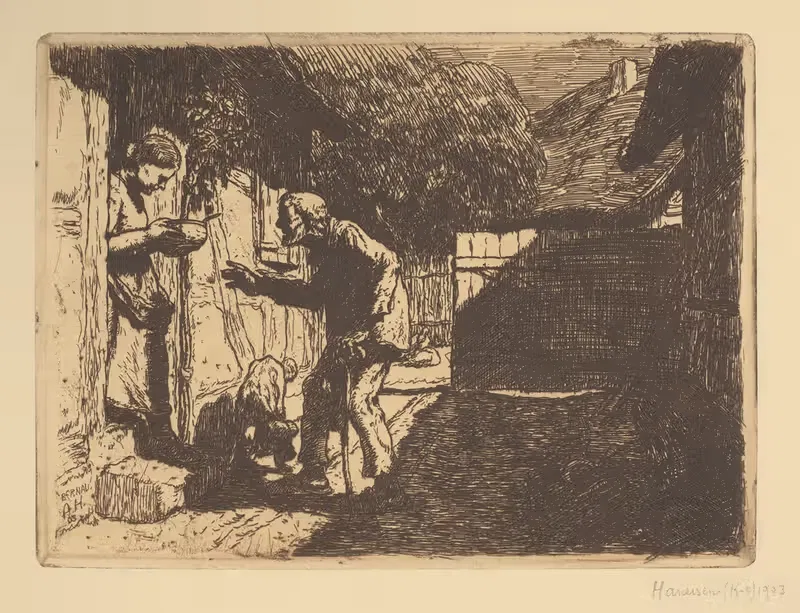 Нищий by Альберт Хауайзен, 1903 — digital art print download