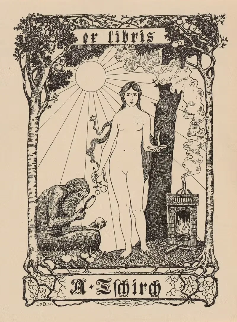 Экслибрис А. Цирха — Алойс Бальмер