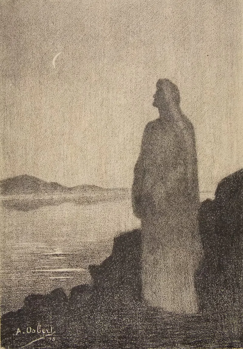 Ревери в ночи by Альфонс Осбер, 1895 — digital art print download