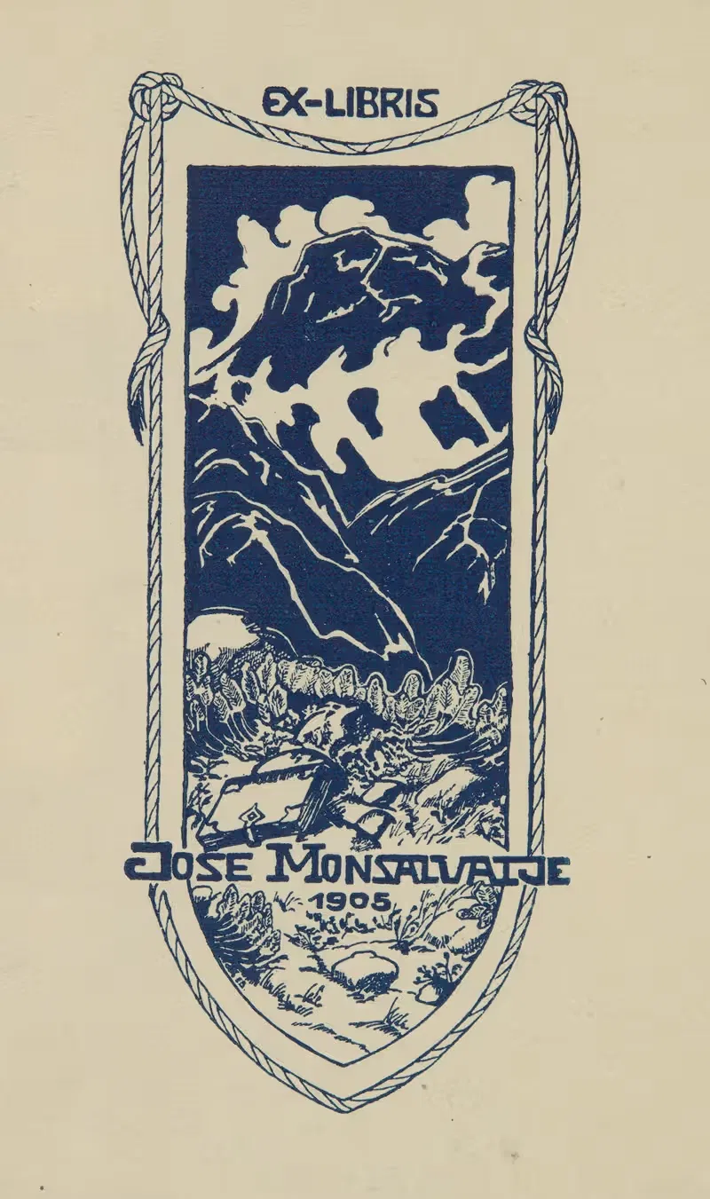 Экслибрис Хосе Монсальватье by Аноним, 1905 — digital art print download