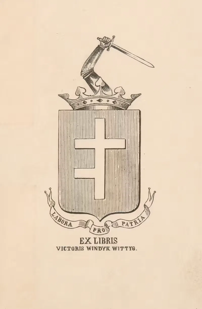 Экслибрис Виктора Виндыка-Виттыга by Аноним, 1857–1921 — digital art print download