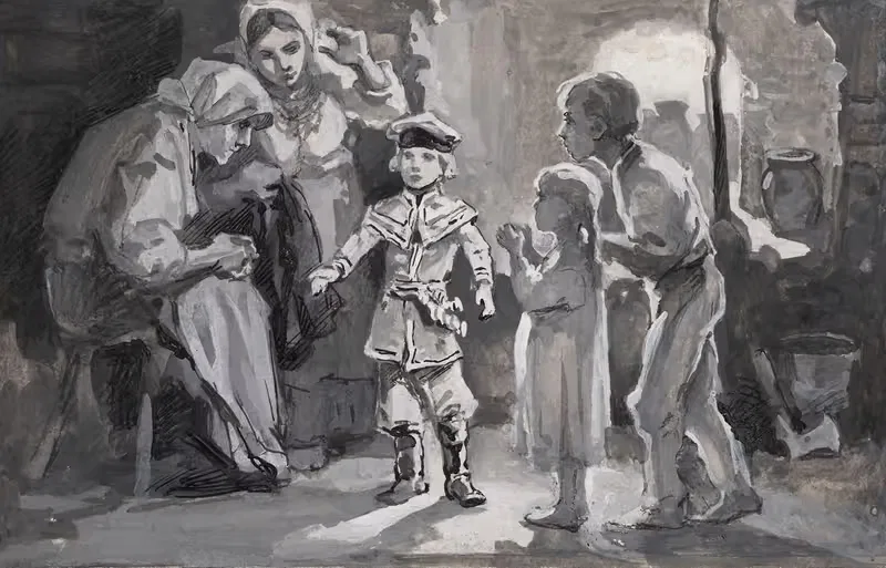 Мальчик в костюме Кракова by Антоний Каменьский, 1900 — digital art print download