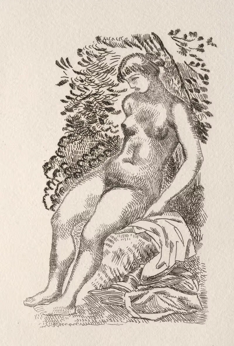 Illustration for a Poem by Pierre de Ronsard — Aristide Maillol