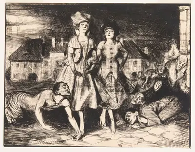 Революция в городе by Бруно Шульц, 1920-1921 — digital art print download