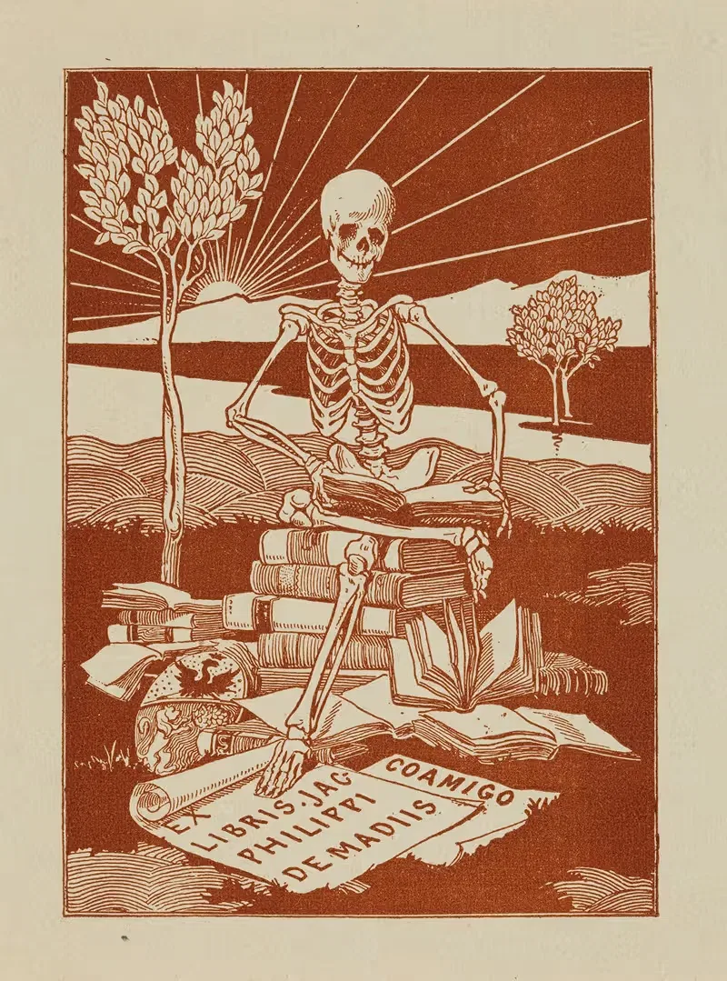 Bookplate of Jac- Philippi De Madiis — Carlo Decio