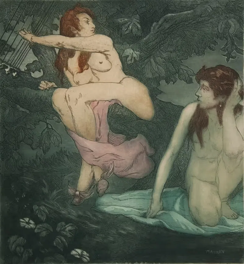 Étude de femmes nues — Charles Maurin