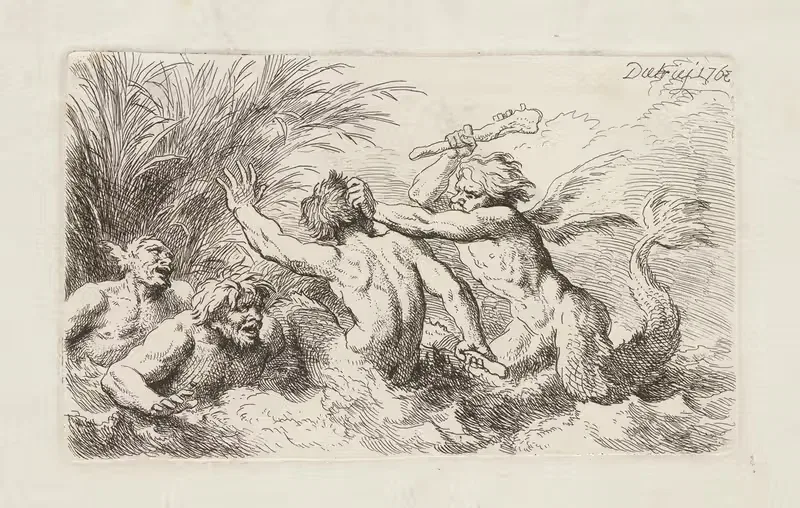 Battle of the Tritons — Christian Wilhelm Ernst Dietrich