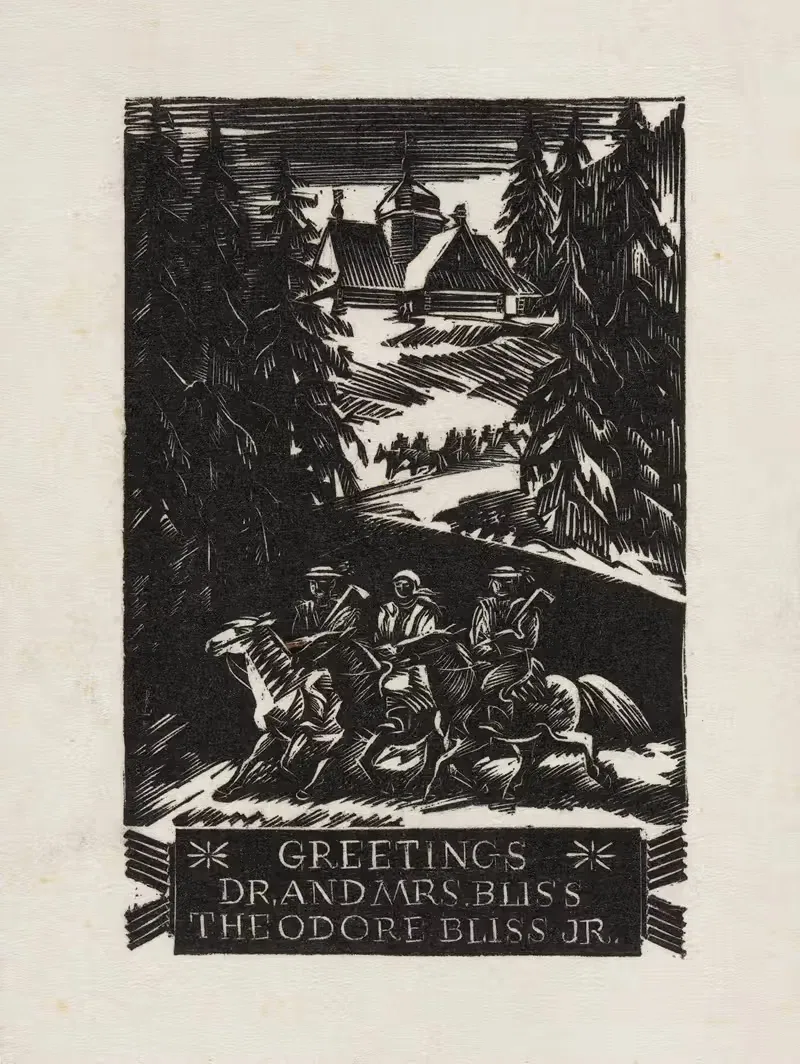 Приветствия доктору и миссис Блисс by Эдмунд Бартломейчик, 1935 - 1936 — digital art print download