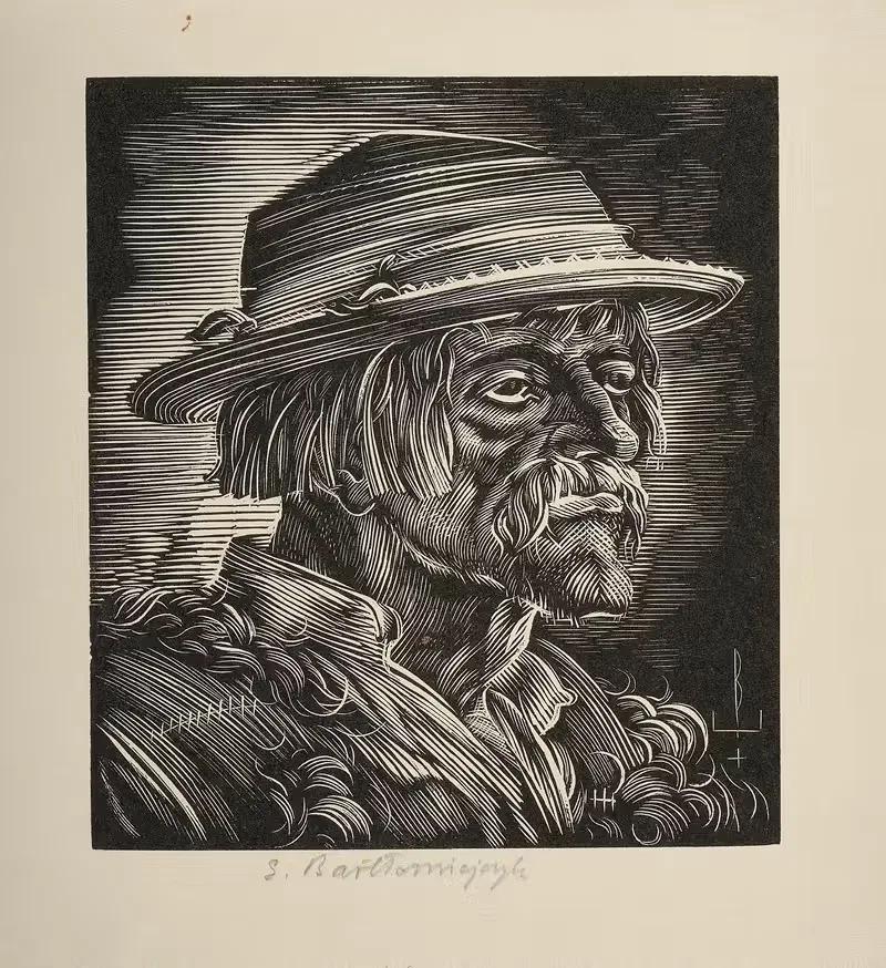 Hucuł w słomkowym kapeluszu — Edmund Bartłomiejczyk