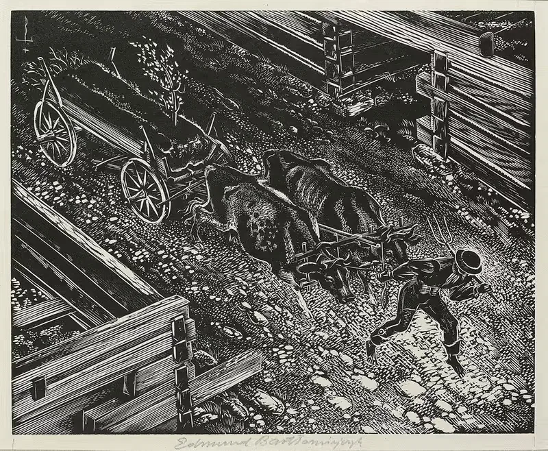 Выезд в поле by Эдмунд Бартломейчик, 1933 — digital art print download