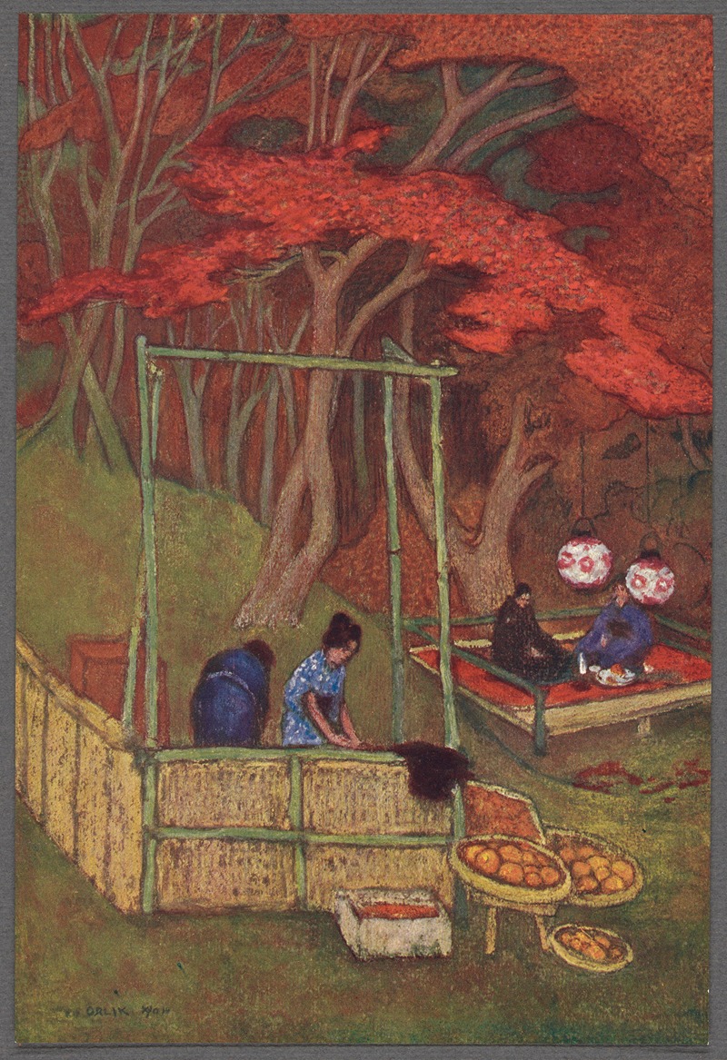 Красный клен by Эмиль Орлик, 1910 — digital art print download