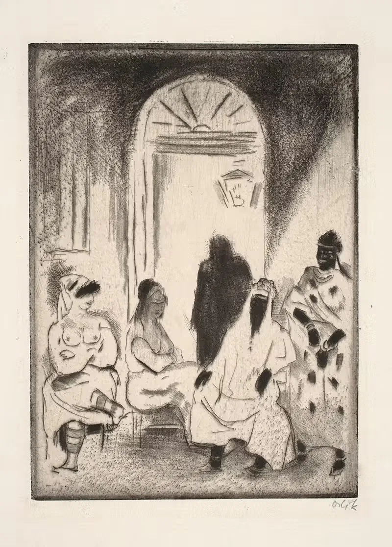 Дверной проем, Каир by Эмиль Орлик, 1912 — digital art print download