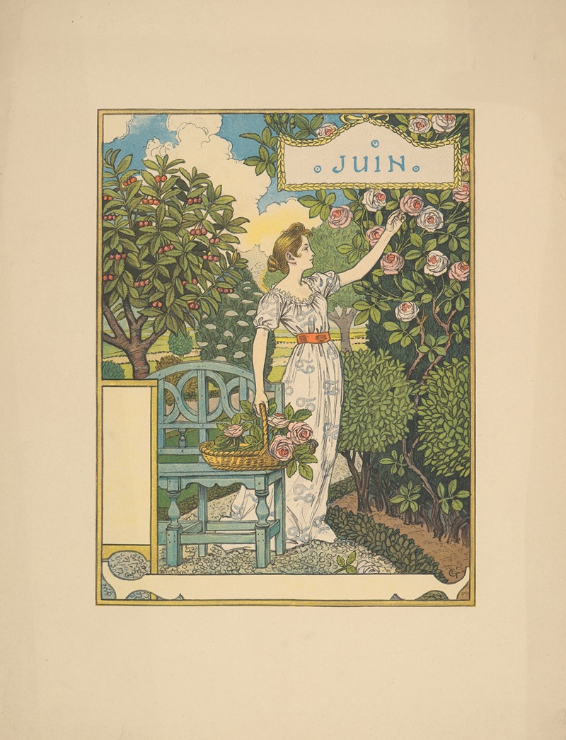 Июнь by Эжен Грассе, 1894-1896 — digital art print download