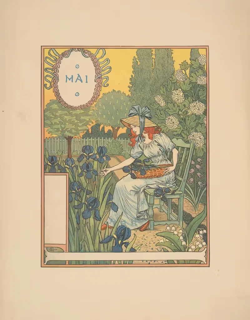 Май by Эжен Грассе, 1894-1896 — digital art print download