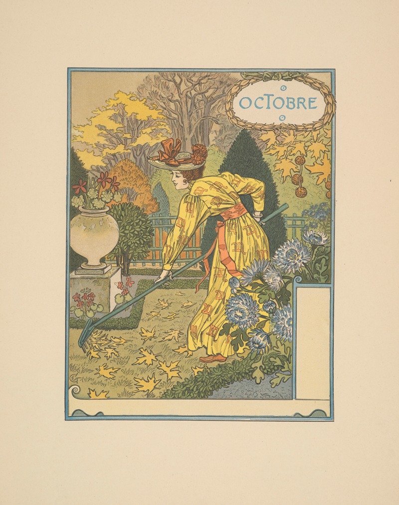 Октябрь by Эжен Грассе, 1894-1896 — digital art print download