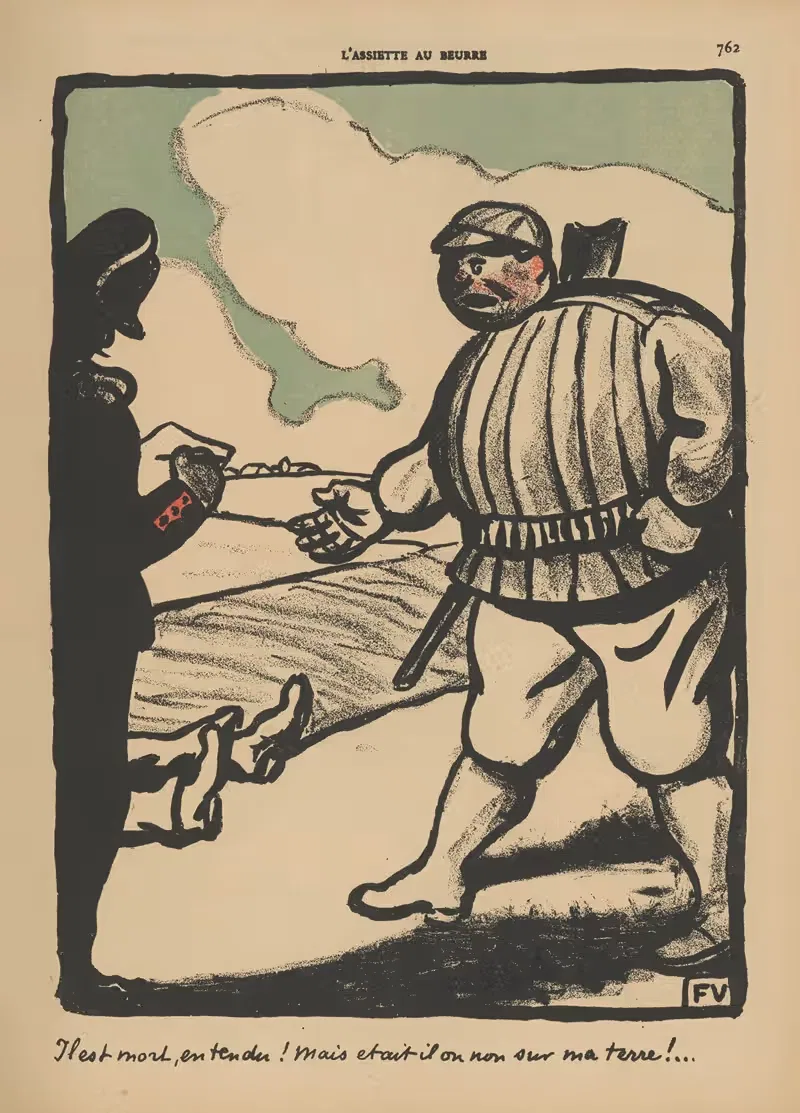 Он мертв, слышите! (…) by Феликс Валлотон, 1902 — digital art print download